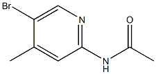 2-ACETEMIDO-5-BROMO-4-METHYLPYRIDINE Struktur