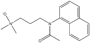 3-[N-(1-Naphthalenyl)acetamido]-N,N-dimethylpropan-1-amine oxide Struktur