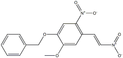 4-Benzyloxy-3-methoxy-6--dinitrostyrene Struktur