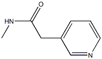 N-Methyl-2-pyridin-3-ylacetamide Struktur