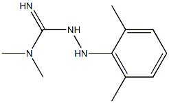 3-[(2,6-dimethylphenyl)amino]-1,1-dimethylguanidine Struktur