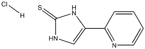 4-Pyridin-2-yl-1,3-dihydro-imidazole-2-thione  hydrochloride Struktur