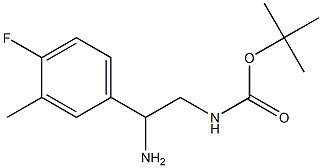 1,1-dimethylethyl-2-amino-2-(4-fluoro-3-methylphenyl) ethylcarbamate Struktur