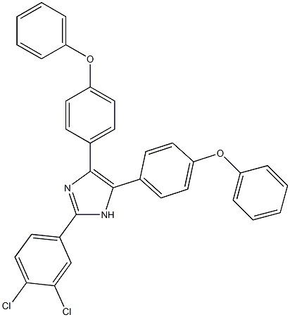 2-(3,4-dichlorophenyl)-4,5-bis(4-phenoxyphenyl)-1H-imidazole Struktur