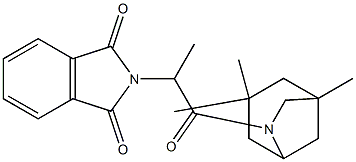 2-[1-methyl-2-oxo-2-(1,3,3-trimethyl-6-azabicyclo[3.2.1]oct-6-yl)ethyl]-1H-isoindole-1,3(2H)-dione Struktur