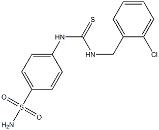 4-({[(2-chlorobenzyl)amino]carbothioyl}amino)benzenesulfonamide Struktur