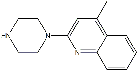 4-methyl-2-(1-piperazinyl)quinoline Struktur