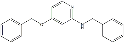 N-benzyl-N-[4-(benzyloxy)-2-pyridinyl]amine Struktur