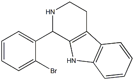 1-(2-bromophenyl)-2,3,4,9-tetrahydro-1H-beta-carboline Struktur