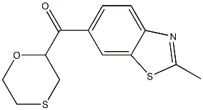 2-methyl-6-(4-thiomorpholinylcarbonyl)-1,3-benzothiazole Struktur