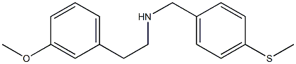 N-[2-(3-methoxyphenyl)ethyl]-N-[4-(methylsulfanyl)benzyl]amine Struktur