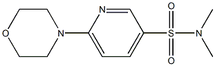 N,N-dimethyl-6-(4-morpholinyl)-3-pyridinesulfonamide Struktur