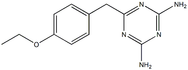 6-(4-ethoxybenzyl)-1,3,5-triazine-2,4-diamine Struktur