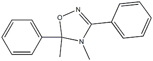 4,5-dimethyl-3,5-diphenyl-4,5-dihydro-1,2,4-oxadiazole Struktur