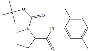 tert-butyl 2-[(2,5-dimethylanilino)carbonyl]-1-pyrrolidinecarboxylate Struktur