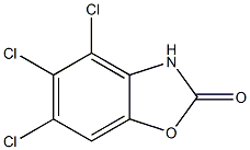 4,5,6-trichloro-1,3-benzoxazol-2(3H)-one Struktur