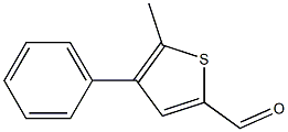 5-methyl-4-phenyl-2-thiophenecarbaldehyde Struktur