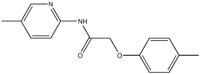 2-(4-methylphenoxy)-N-(5-methyl-2-pyridinyl)acetamide Struktur