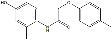 N-(4-hydroxy-2-methylphenyl)-2-(4-methylphenoxy)acetamide Struktur