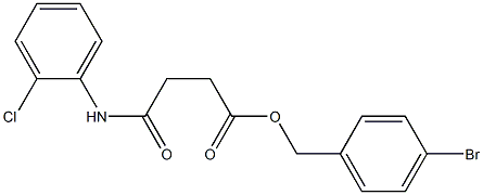 4-bromobenzyl 4-(2-chloroanilino)-4-oxobutanoate Struktur