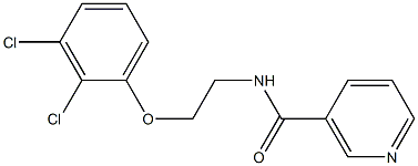 N-[2-(2,3-dichlorophenoxy)ethyl]nicotinamide Struktur