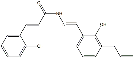 N'-(3-allyl-2-hydroxybenzylidene)-3-(2-hydroxyphenyl)acrylohydrazide Struktur