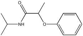 N-isopropyl-2-phenoxypropanamide Struktur