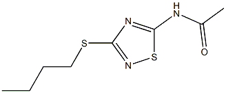 N-[3-(butylsulfanyl)-1,2,4-thiadiazol-5-yl]acetamide Struktur