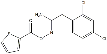 2-(2,4-dichlorophenyl)-N'-[(2-thienylcarbonyl)oxy]ethanimidamide Struktur