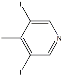 3,5-diiodo-4-methylpyridine Struktur