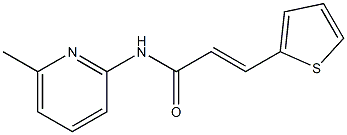 N-(6-methyl-2-pyridinyl)-3-(2-thienyl)acrylamide Struktur