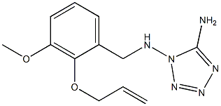 N-[2-(allyloxy)-3-methoxybenzyl]-N-(5-amino-1H-tetraazol-1-yl)amine Struktur