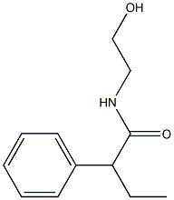 N-(2-hydroxyethyl)-2-phenylbutanamide Struktur