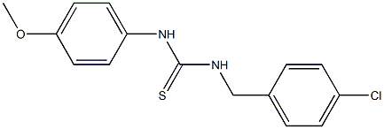 N-(4-chlorobenzyl)-N'-(4-methoxyphenyl)thiourea Struktur