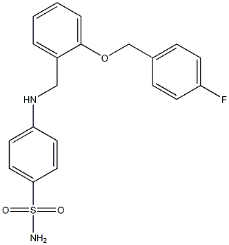 4-({2-[(4-fluorobenzyl)oxy]benzyl}amino)benzenesulfonamide Struktur