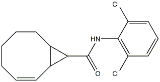 N-(2,6-dichlorophenyl)bicyclo[6.1.0]non-2-ene-9-carboxamide Struktur