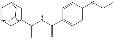 N-[1-(1-adamantyl)ethyl]-4-ethoxybenzamide Struktur