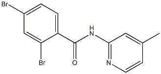 2,4-dibromo-N-(4-methyl-2-pyridinyl)benzamide Struktur