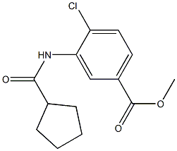 methyl 4-chloro-3-[(cyclopentylcarbonyl)amino]benzoate Struktur