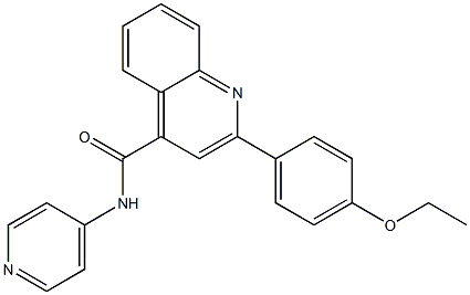 2-(4-ethoxyphenyl)-N-(4-pyridinyl)-4-quinolinecarboxamide Struktur