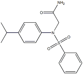 2-[4-isopropyl(phenylsulfonyl)anilino]acetamide Struktur