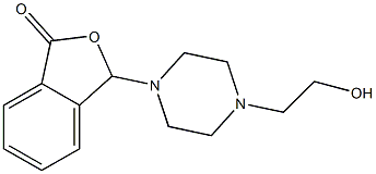 3-[4-(2-hydroxyethyl)-1-piperazinyl]-2-benzofuran-1(3H)-one Struktur