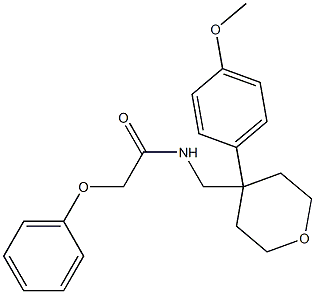 N-{[4-(4-methoxyphenyl)tetrahydro-2H-pyran-4-yl]methyl}-2-phenoxyacetamide Struktur