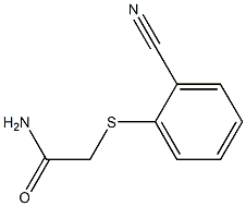 2-[(2-cyanophenyl)sulfanyl]acetamide Struktur