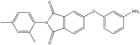 5-(3-aminophenoxy)-2-(2,4-dimethylphenyl)-1H-isoindole-1,3(2H)-dione Struktur