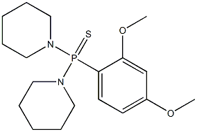 2,4-dimethoxyphenyl[di(1-piperidinyl)]phosphine sulfide Struktur