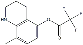 8-methyl-1,2,3,4-tetrahydro-5-quinolinyl trifluoroacetate Struktur