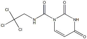 2,2,2-trichloro-1-(2,4-dioxo-3,4-dihydro-1(2H)-pyrimidinyl)ethylformamide Struktur