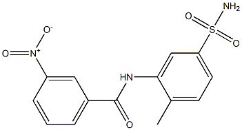 N-[5-(aminosulfonyl)-2-methylphenyl]-3-nitrobenzamide Struktur