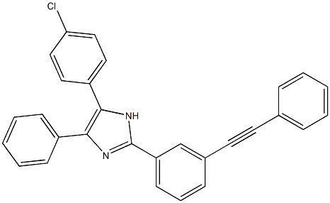 5-(4-chlorophenyl)-4-phenyl-2-[3-(phenylethynyl)phenyl]-1H-imidazole Struktur